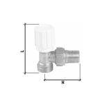 70587 Válvula manual escuadra para tubo cobre 3/8